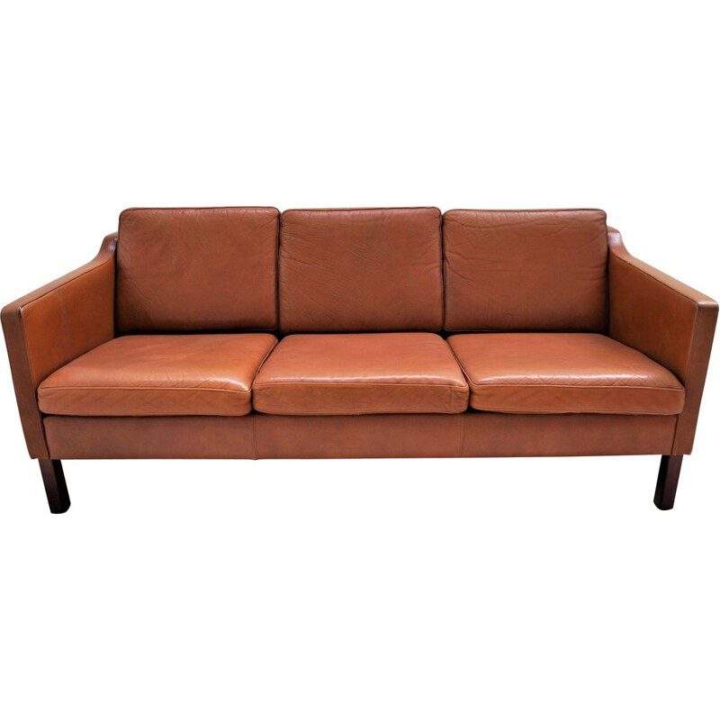 Scandinavian vintage leather sofa