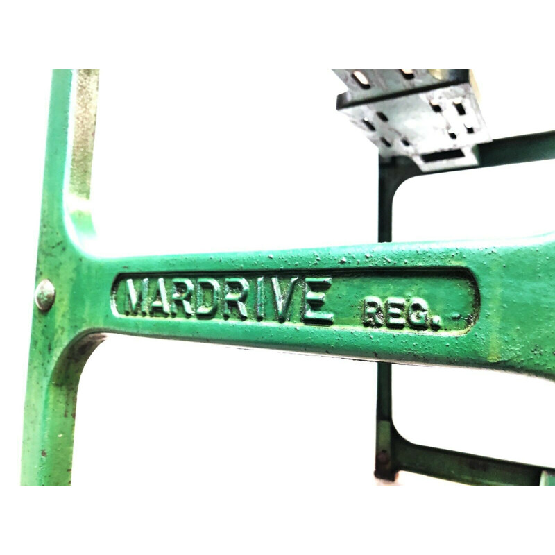 Vintage Industrial Mardrive Engineers Desk Bench