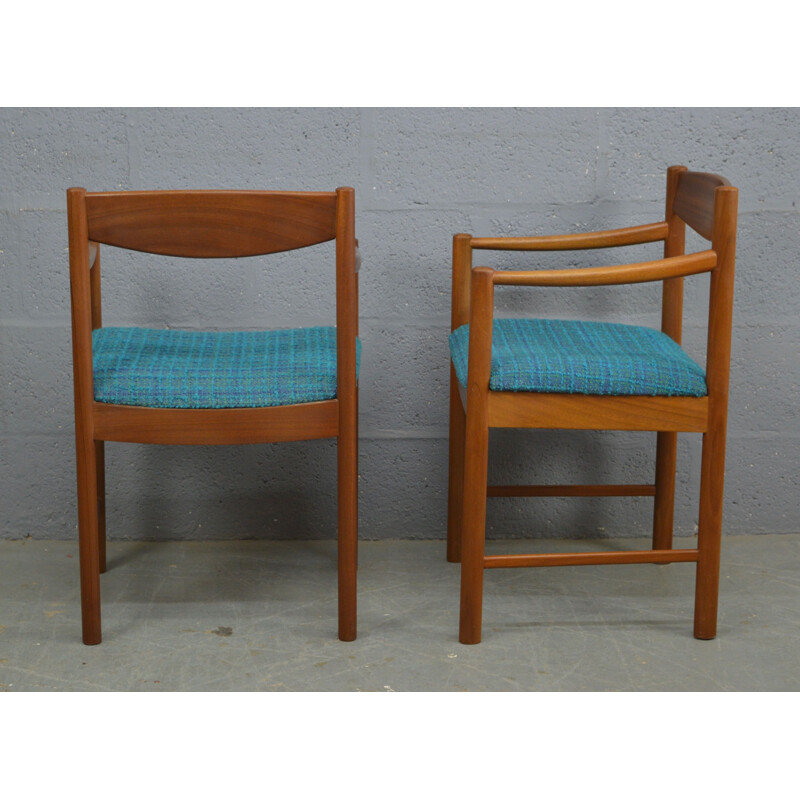 Set of 2 vintage teak chairs