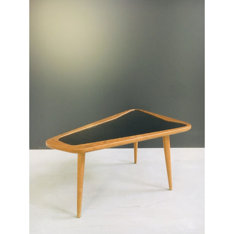 Vintage coffee table for Castalanetta in wood and formica 1950