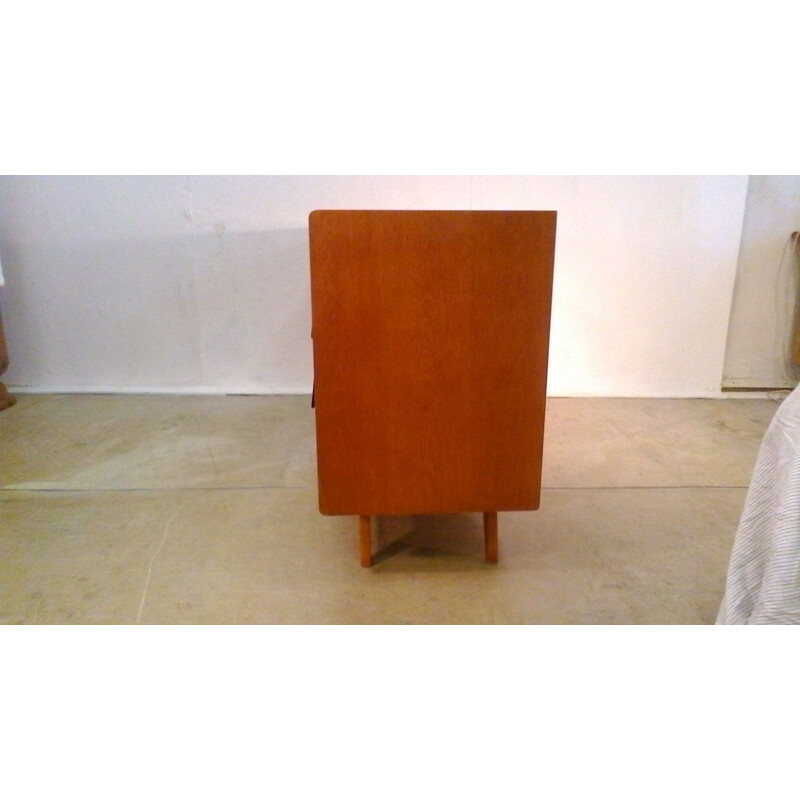 Vintage sideboard by Jiří Jiroutek in oak and plastic 1960s