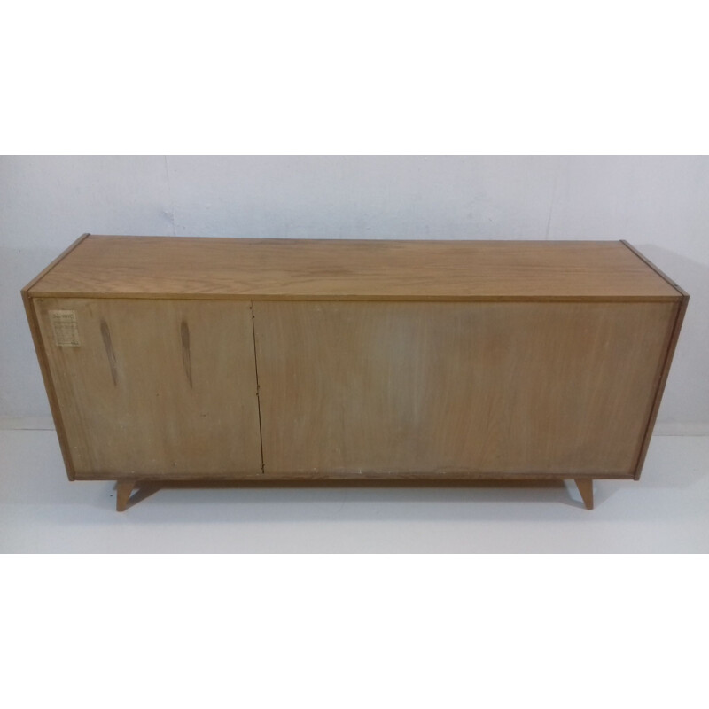 Vintage sideboard by Jiří Jiroutek in oak and plastic 1960s