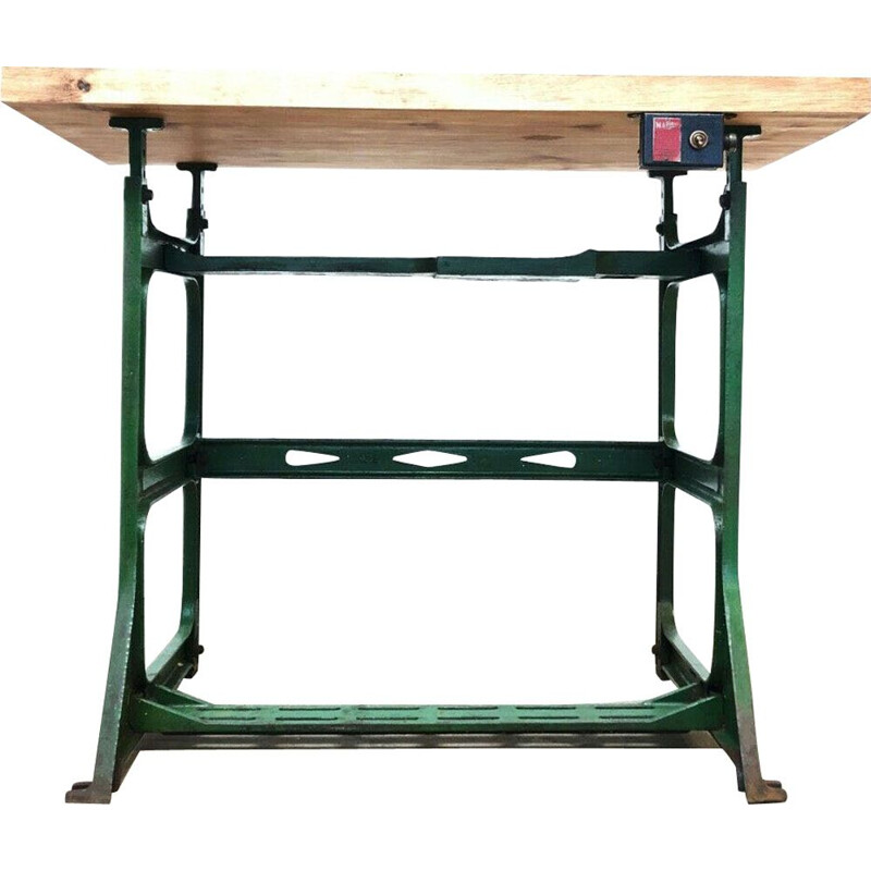 Vintage Industrial Mardrive Engineers Desk Bench