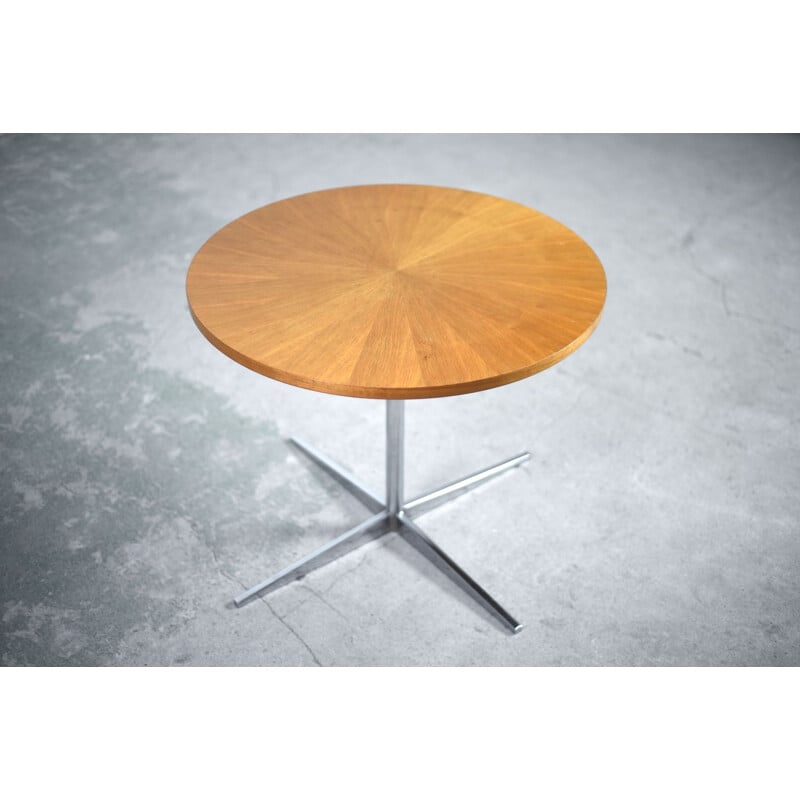 Table d'appoint vintage allemande pour Wilhelm Renz en noyer 1960