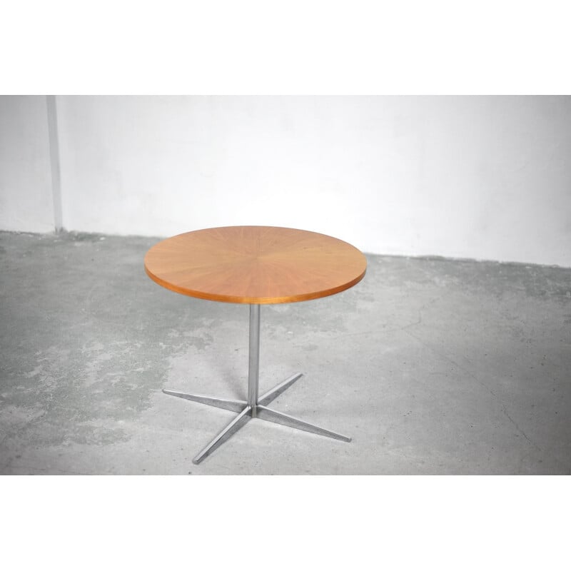 Table d'appoint vintage allemande pour Wilhelm Renz en noyer 1960