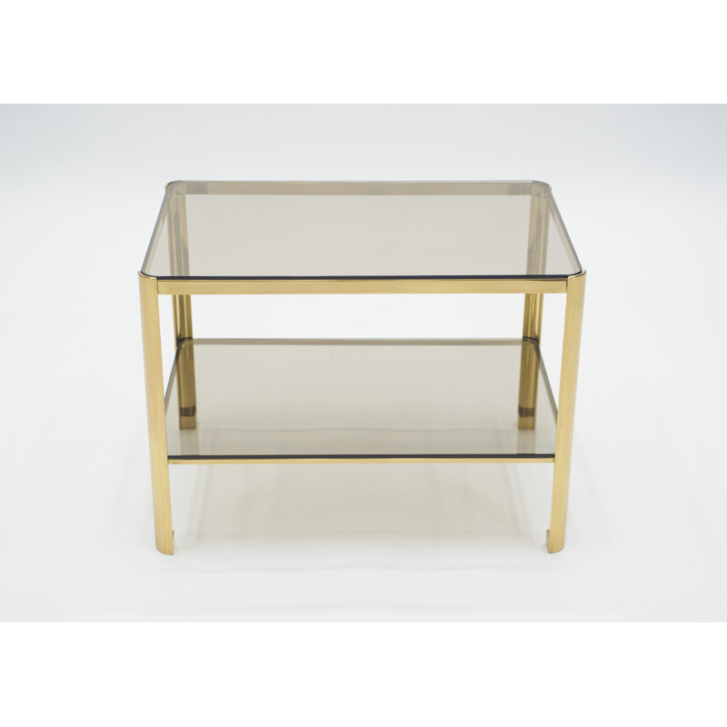 Vintage brass side table for Broncz, 1960