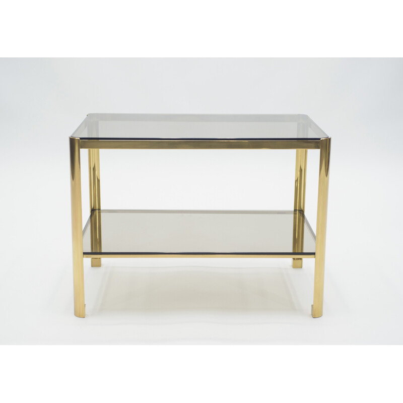 Vintage brass side table for Broncz, 1960