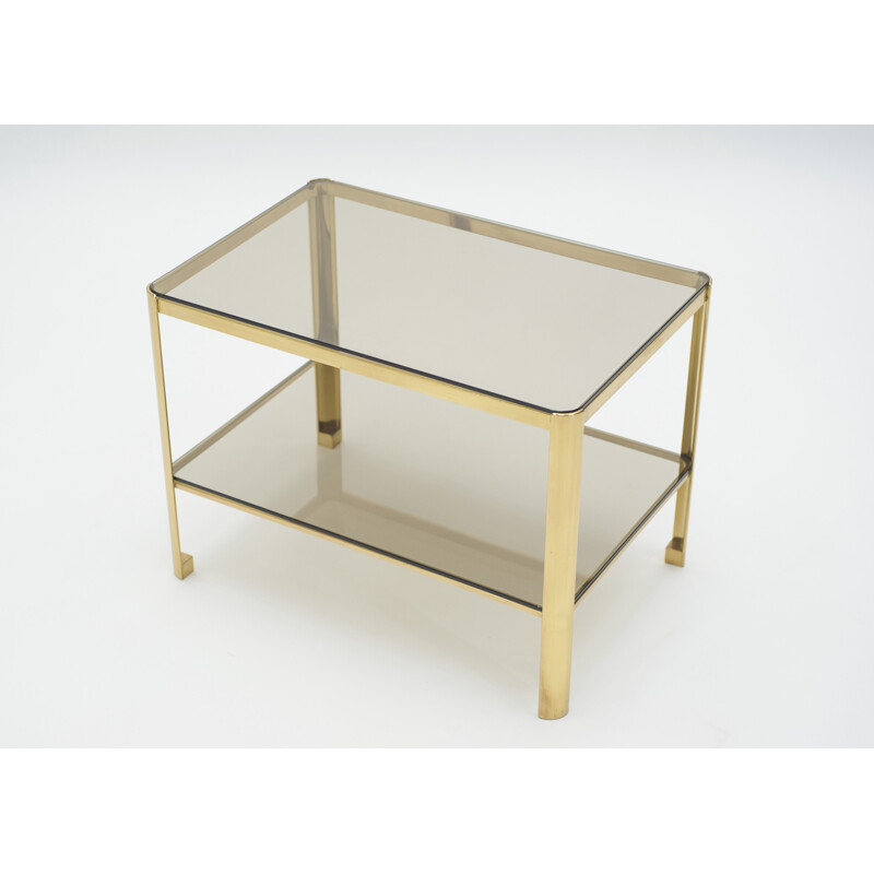 Vintage brass side table for Broncz, 1960