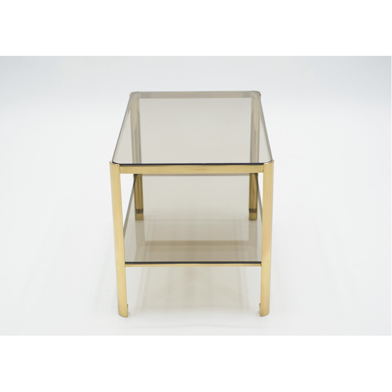 Vintage brass side table for Broncz, 1960