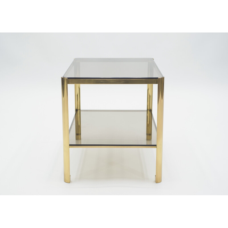 Vintage brass side table for Broncz, 1960