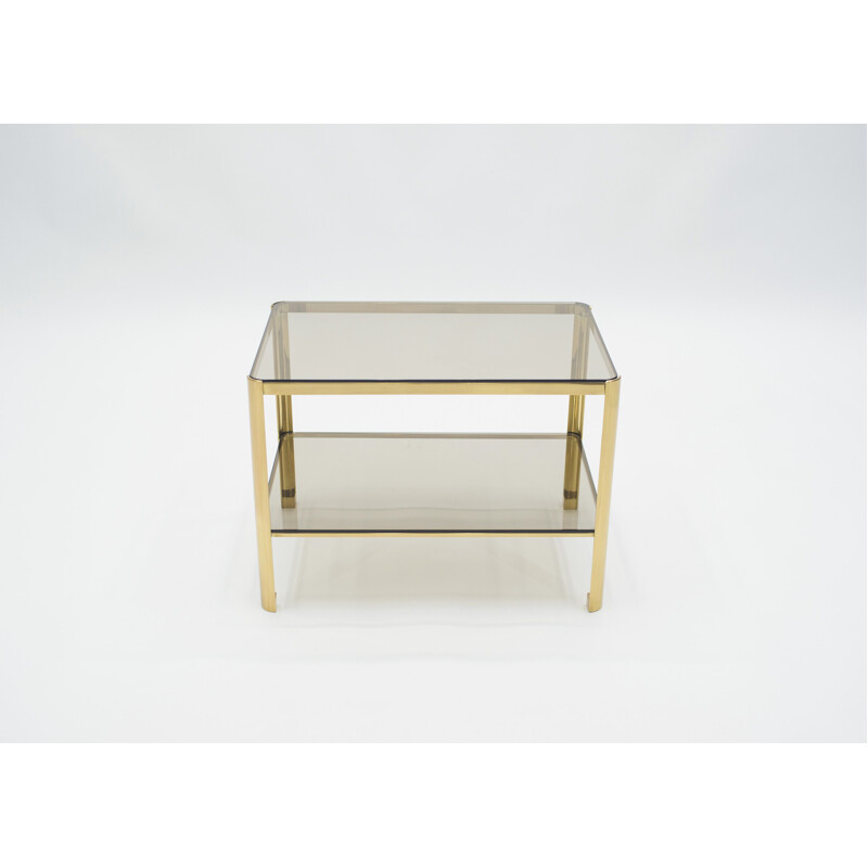 Vintage brass side table for Broncz, 1960