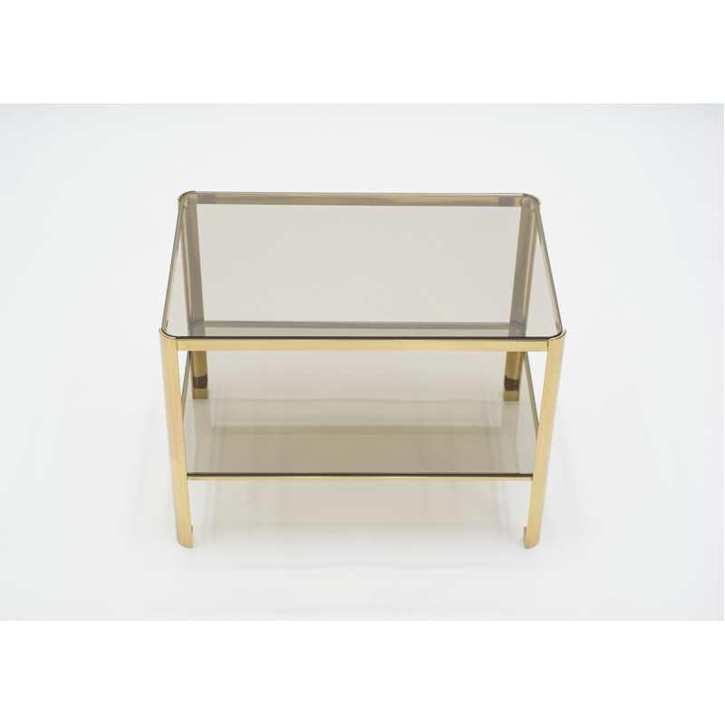 Vintage brass side table for Broncz, 1960