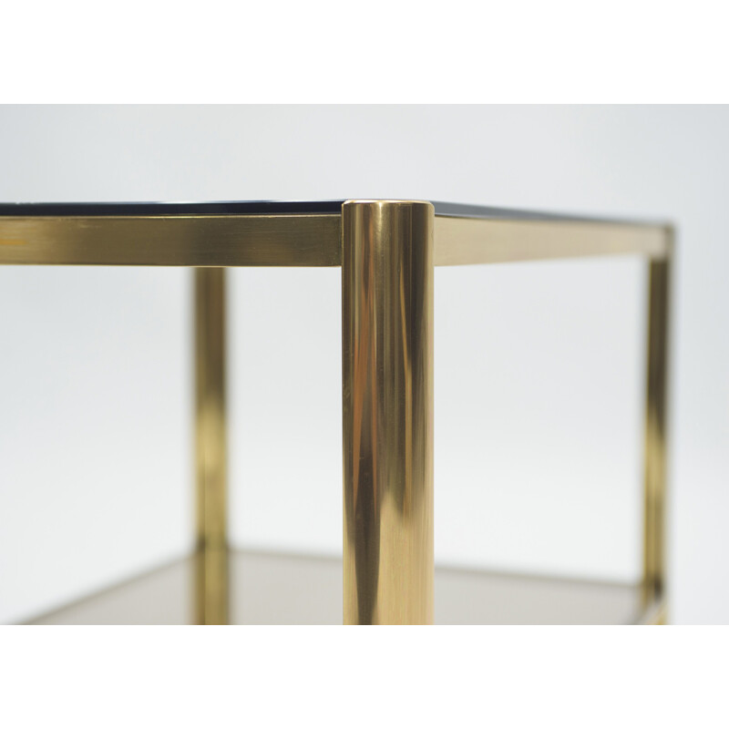 Vintage brass side table for Broncz, 1960