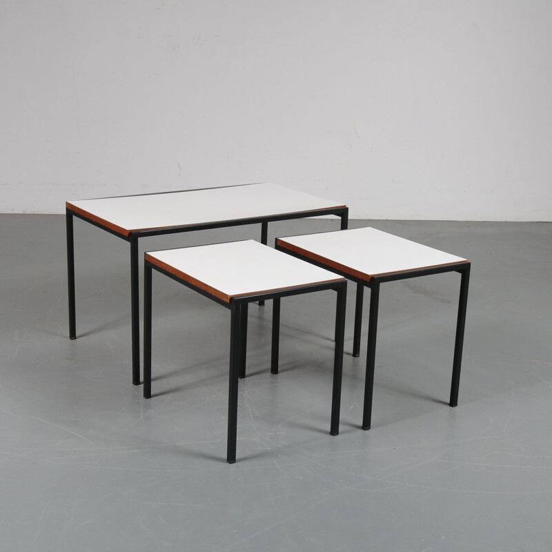 Vintage nesting tables by Cees Braakman for Pastoe the Netherlands