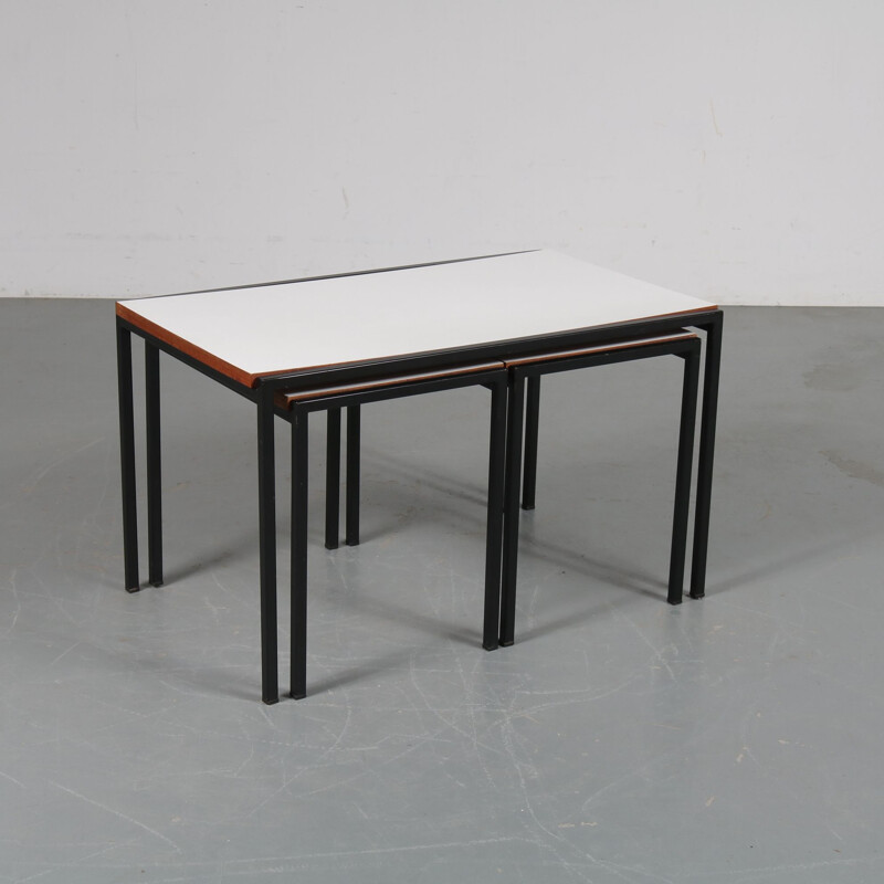 Vintage nesting tables by Cees Braakman for Pastoe the Netherlands