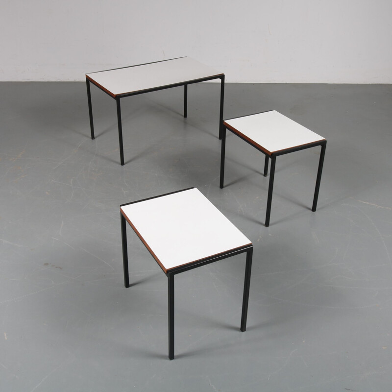 Vintage nesting tables by Cees Braakman for Pastoe the Netherlands