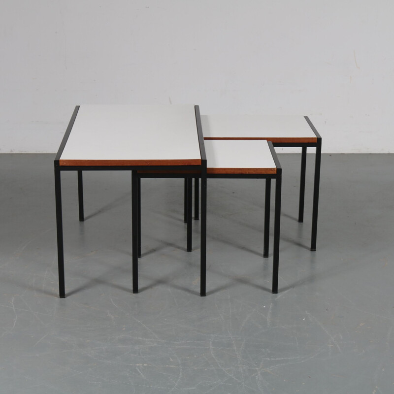 Vintage nesting tables by Cees Braakman for Pastoe the Netherlands