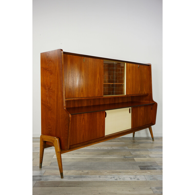 Vintage wooden sideboard by Oswald Vermaercke for V-Form