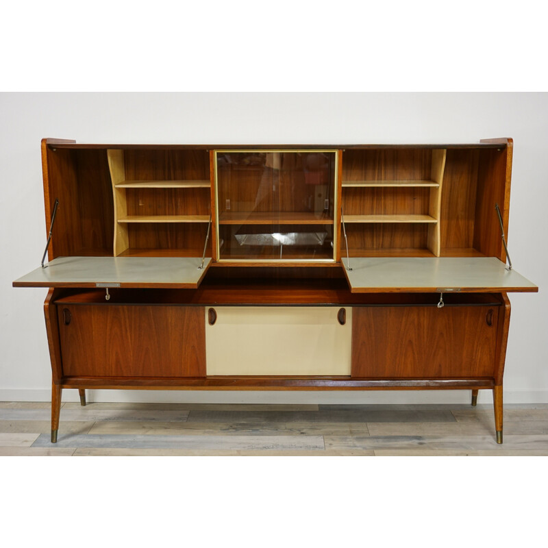 Vintage wooden sideboard by Oswald Vermaercke for V-Form