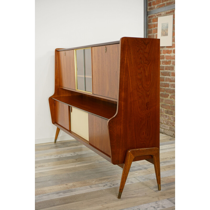 Vintage wooden sideboard by Oswald Vermaercke for V-Form