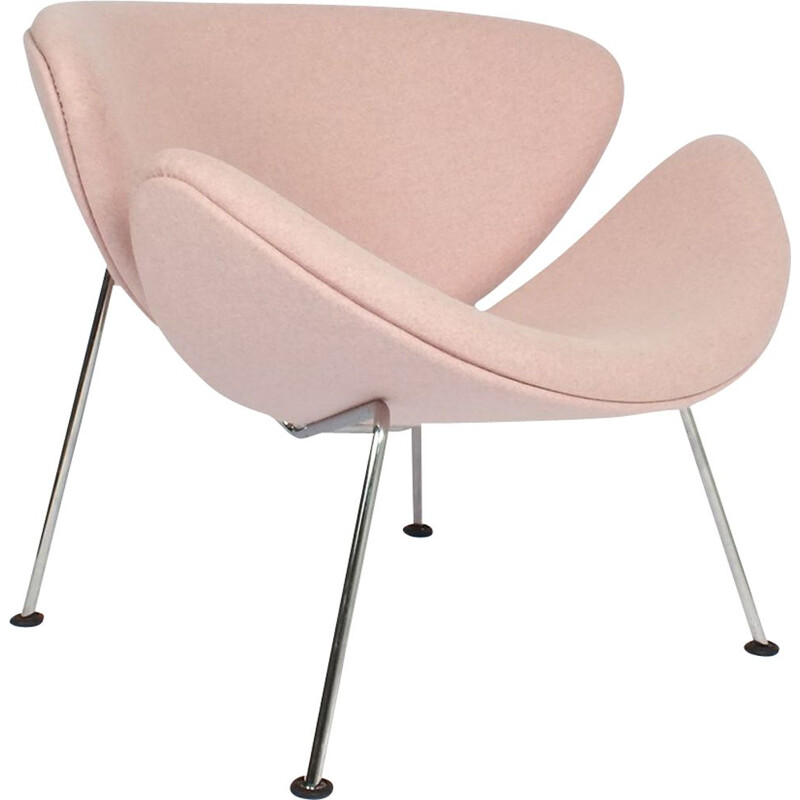 Fauteuil vintage rose par Pierre Paulin pour Artifort