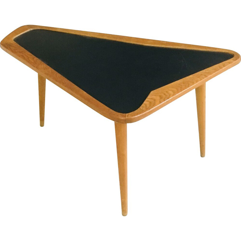 Vintage coffee table for Castalanetta in wood and formica 1950