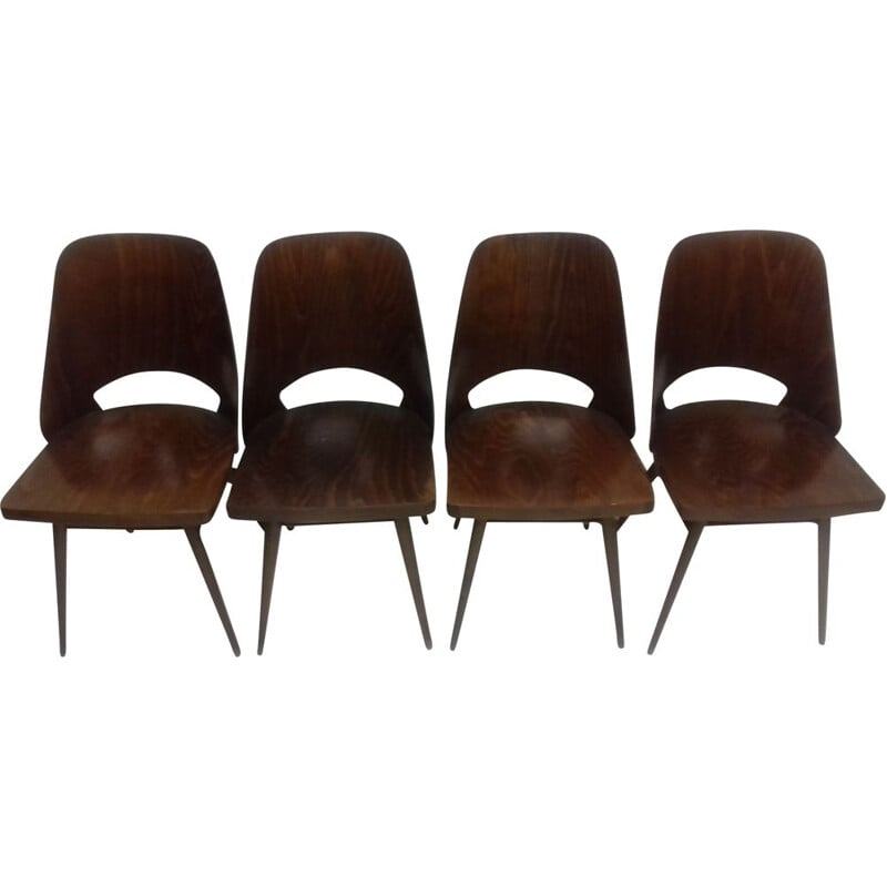 Suite de 4 chaises vintage - 1960