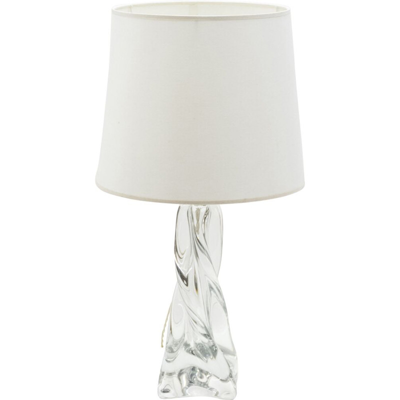 Lampe vintage française pour Daum en cristal 1960