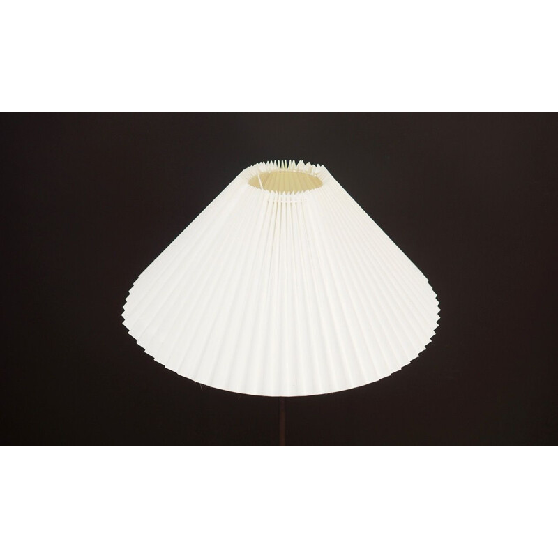 Lampadaire vintage scandinave en métal noir 1970