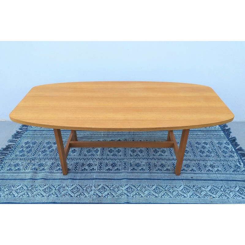 Scandinavian vintage oak table 1960