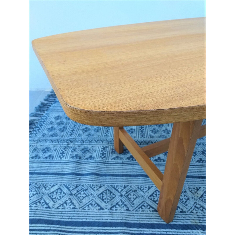 Scandinavian vintage oak table 1960