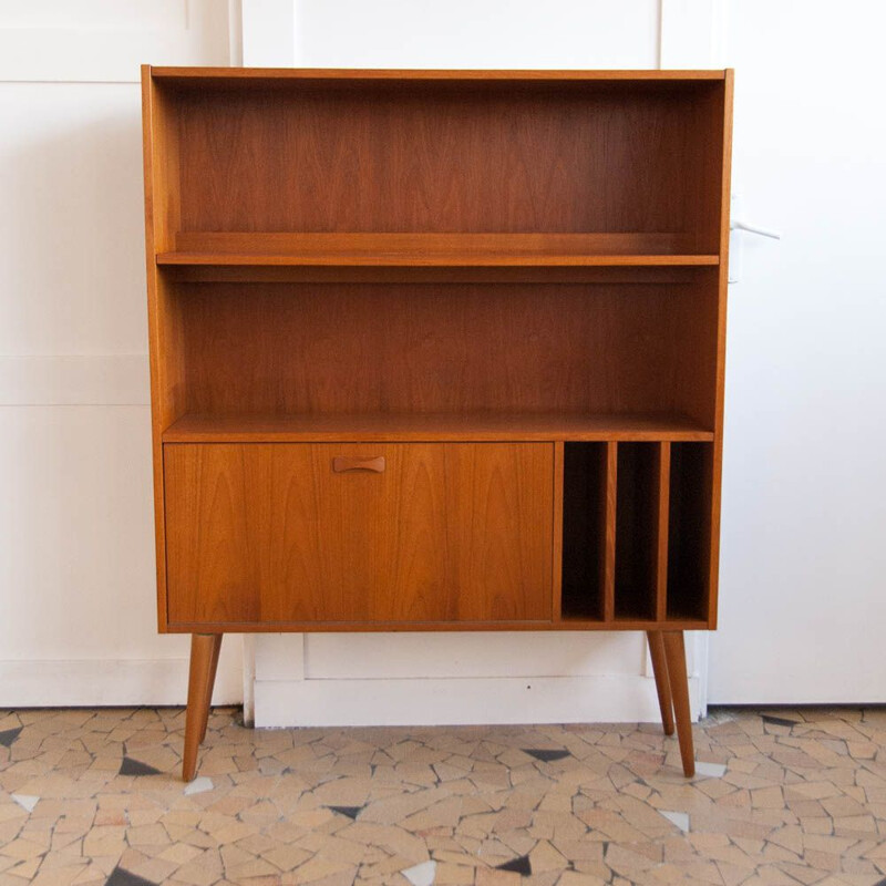 Vintage Danish bookcase foot spindles