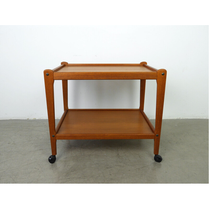 Vintage trolley in teak from BRDR Furbo, Denmark, 1960s