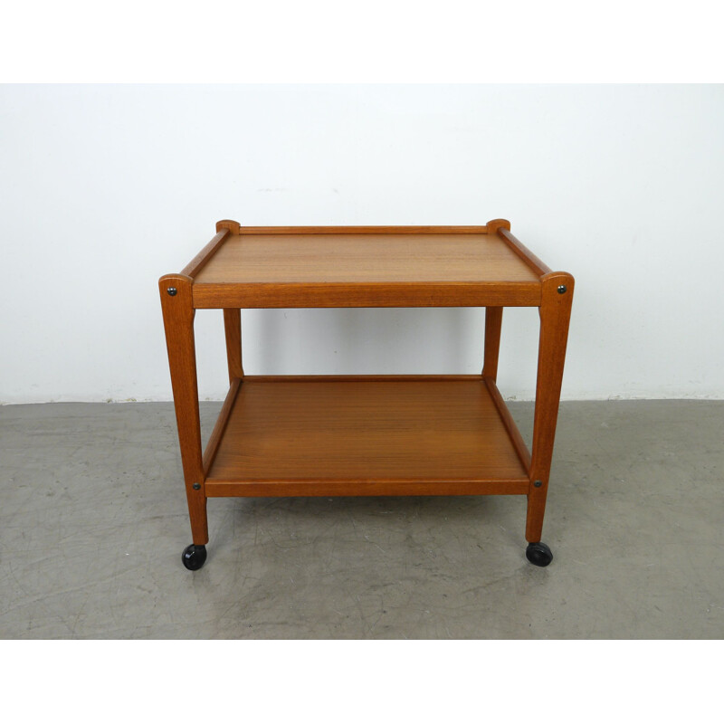 Vintage trolley in teak from BRDR Furbo, Denmark, 1960s