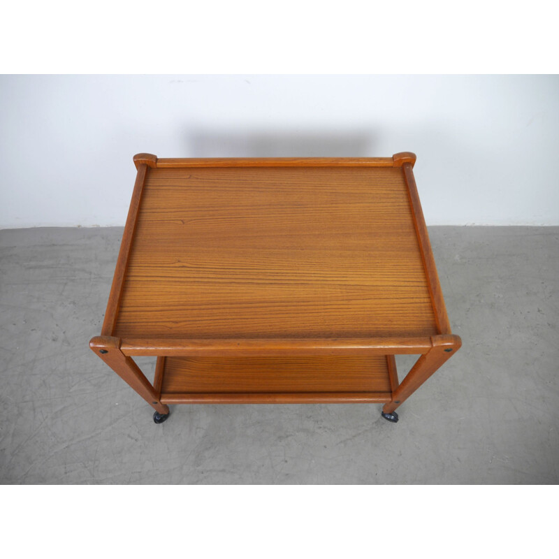 Vintage trolley in teak from BRDR Furbo, Denmark, 1960s