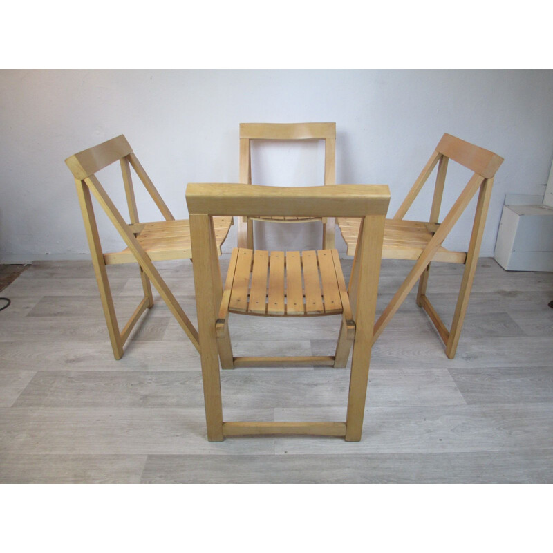 Set of 4 Vintage Chairs by A. Jacober for Alberto Bazzani, Italy, 1960s