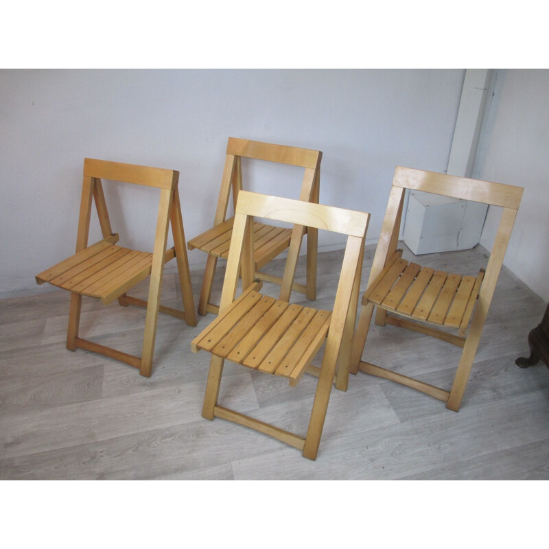 Suite de 4 chaises Vintage par A. Jacober pour Alberto Bazzani, Italie,1960