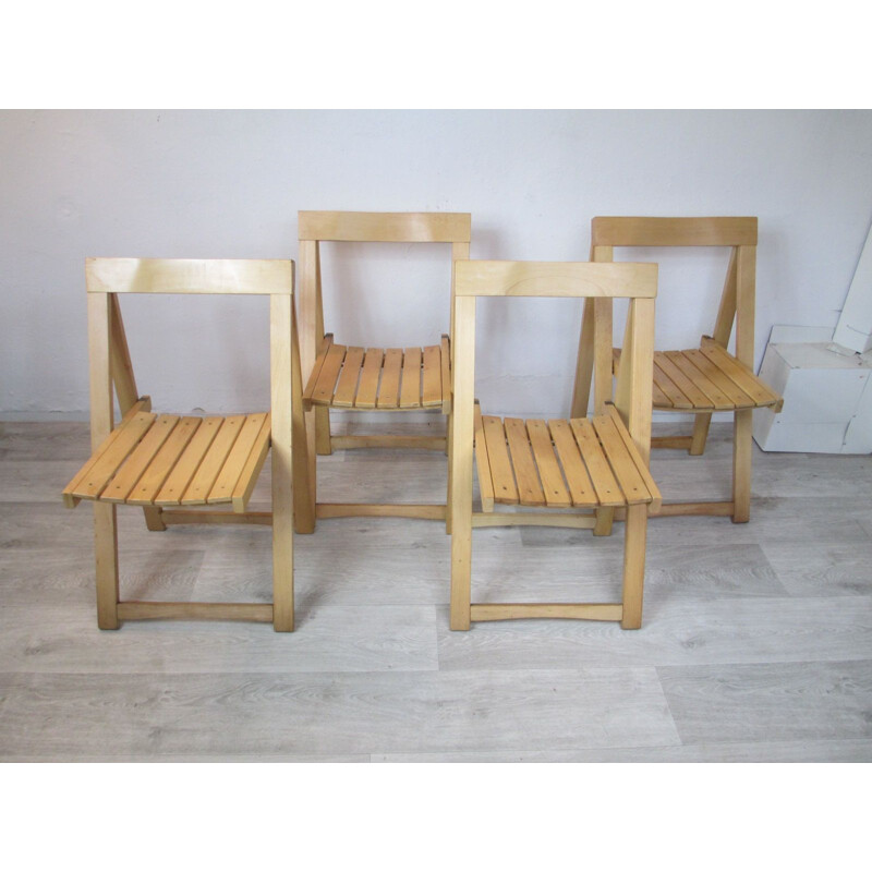 Set of 4 Vintage Chairs by A. Jacober for Alberto Bazzani, Italy, 1960s