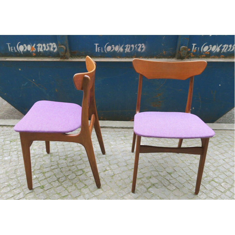 Vintage Pair of Teak Dining Chairs by Schiønning & Elgaard for Randers Møbelfabrik, 1960s