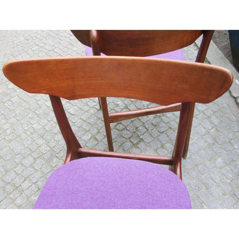 Vintage Pair of Teak Dining Chairs by Schiønning & Elgaard for Randers Møbelfabrik, 1960s