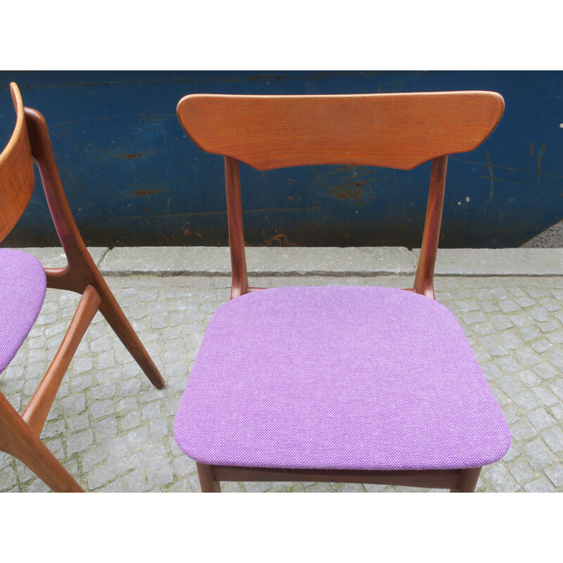 Vintage Pair of Teak Dining Chairs by Schiønning & Elgaard for Randers Møbelfabrik, 1960s