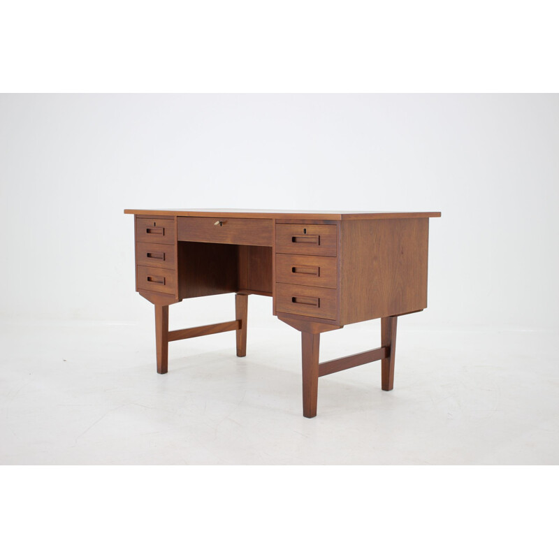 Vintage writing desk in teak Denmark 1960s