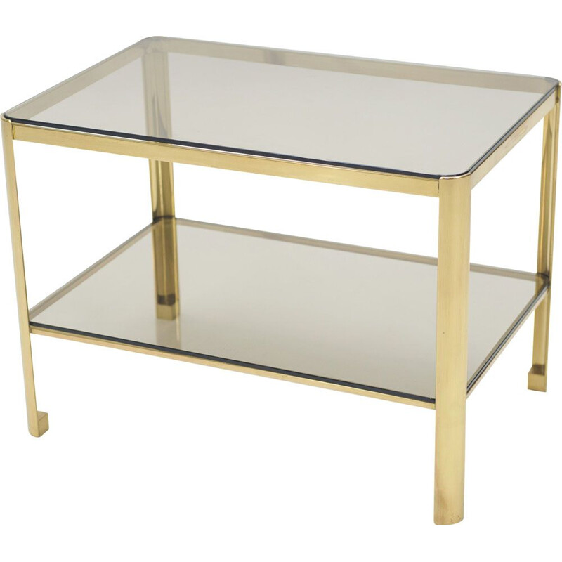 Vintage brass side table for Broncz, 1960