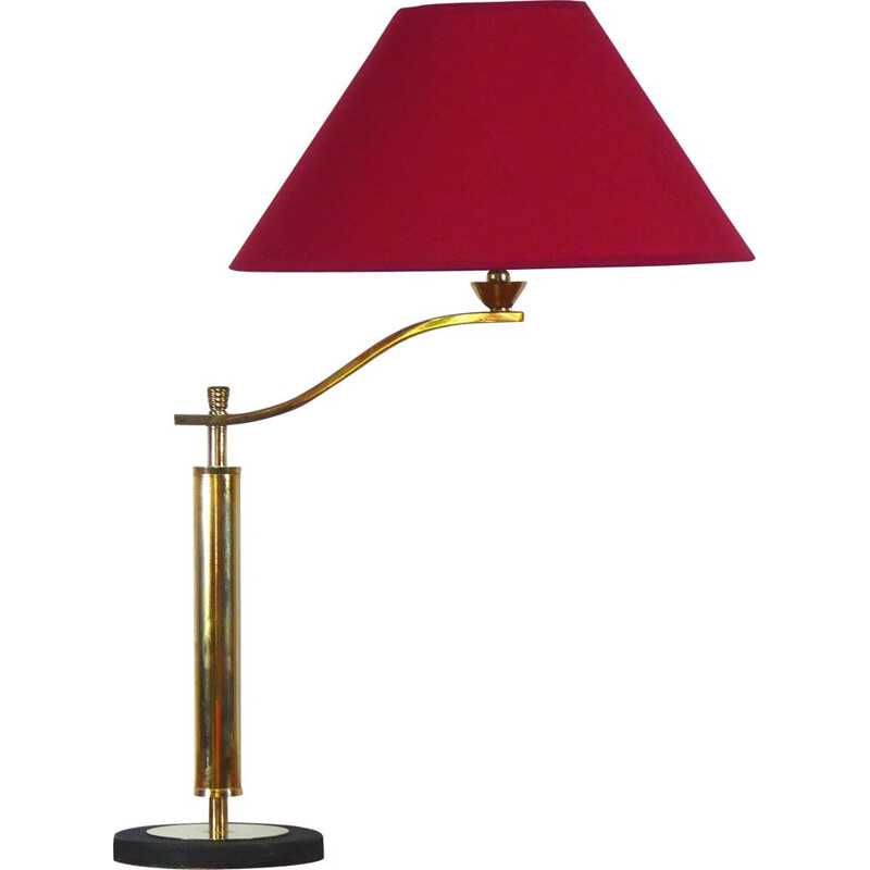 Lampe de table inclinable vintage en laiton