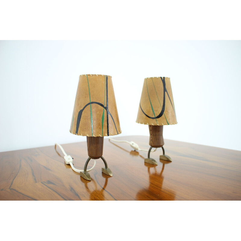 Pair of vintage table lamps 1960s