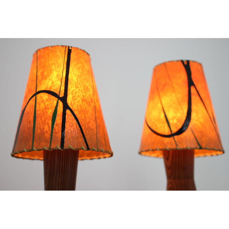 Pair of vintage table lamps 1960s