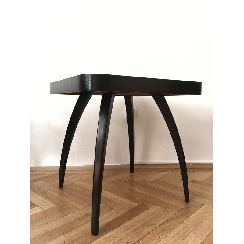 Vintage Spider side table for UP Zavody Rousinov in wood 1940s