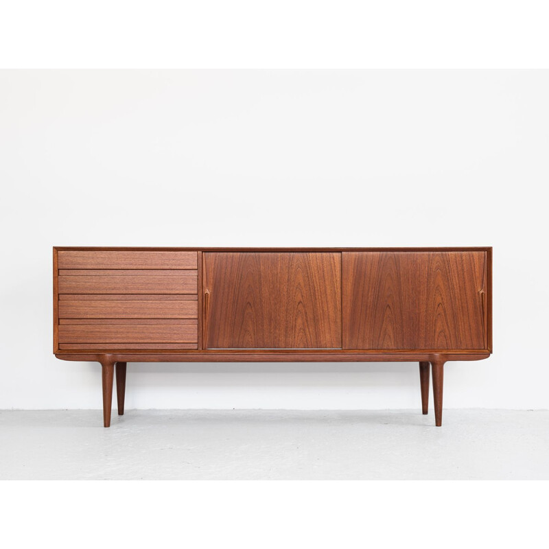 Vintage sideboard in teak Model 18 by Omann Jun