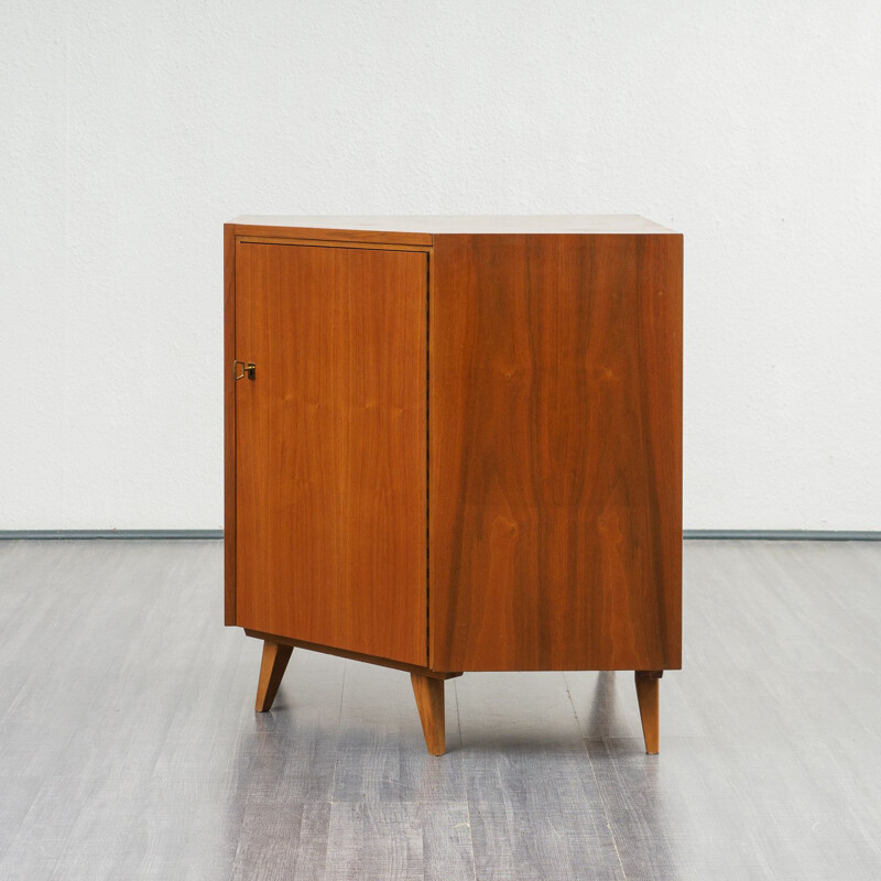 Vintage corner cabinet in walnut 1950s