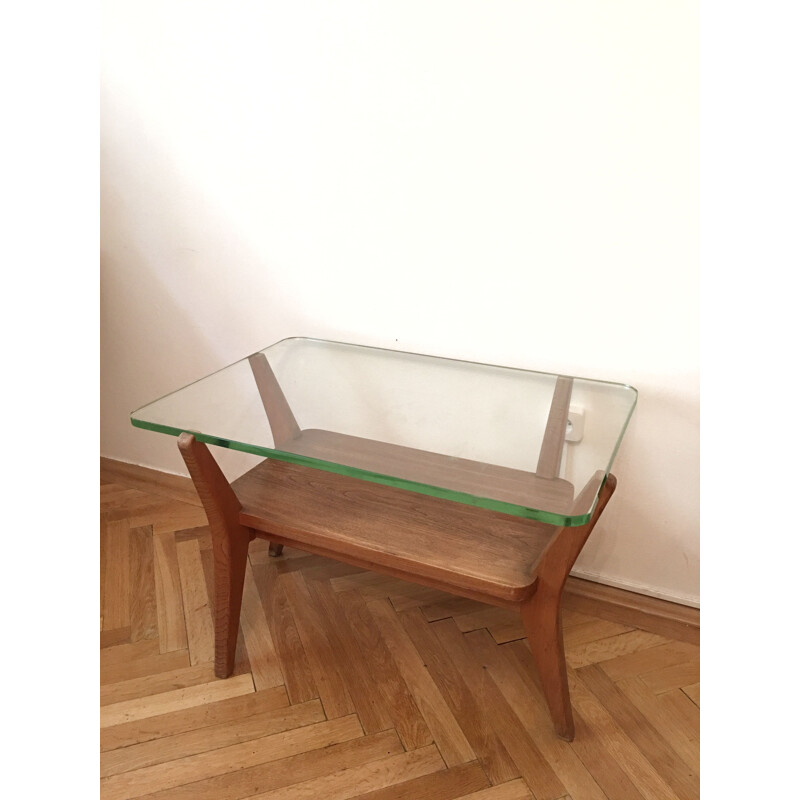 Vintage unique coffee table by Karel Kozelka and Antonin Kropacek, 1940s